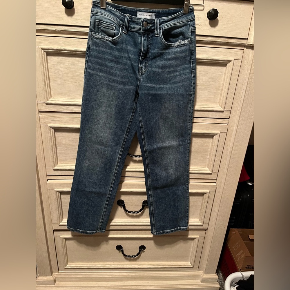 Flying Monkey Light Blue Straight-Leg Denim Jeans